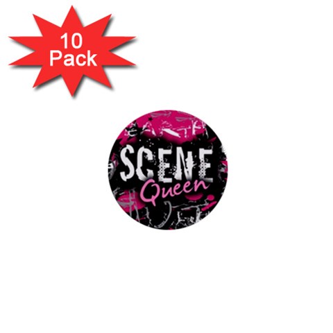 Scene Queen 1  Mini Button (10 pack)  from ArtsNow.com Front