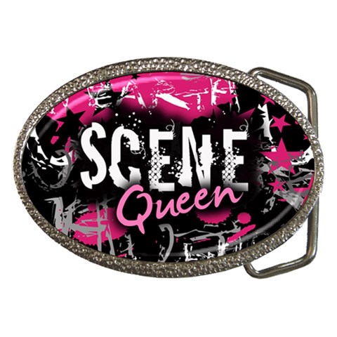 Scene Queen Belt Buckle from ArtsNow.com Front