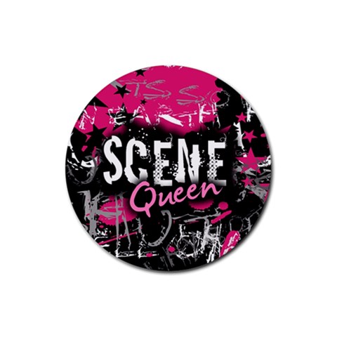 Scene Queen Rubber Coaster (Round) from ArtsNow.com Front