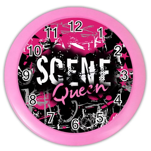 Scene Queen Color Wall Clock from ArtsNow.com Front