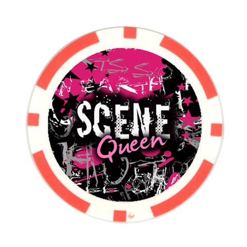 Scene Queen Poker Chip Card Guard from ArtsNow.com Front