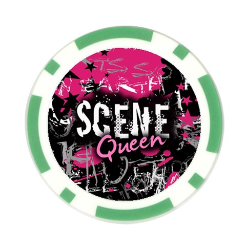 Scene Queen Poker Chip Card Guard from ArtsNow.com Front