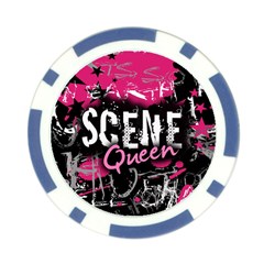 Scene Queen Poker Chip Card Guard from ArtsNow.com Front