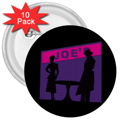 Film Noir Scene 3  Button (10 pack) from ArtsNow.com Front