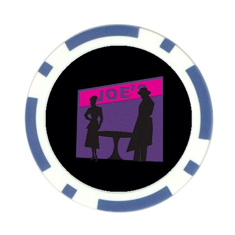 Film Noir Scene Poker Chip Card Guard from ArtsNow.com Front