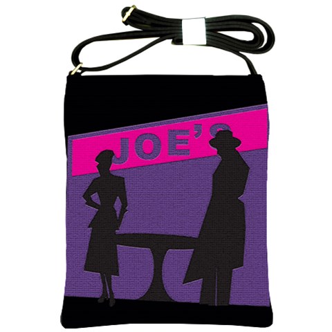 Film Noir Scene Shoulder Sling Bag from ArtsNow.com Front