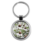 Frost Flowers Key Chain (Round)