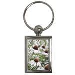 Frost Flowers Key Chain (Rectangle)