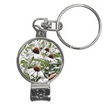 Frost Flowers Nail Clippers Key Chain
