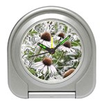 Frost Flowers Travel Alarm Clock