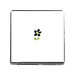 Little Black Flower Memory Card Reader with Storage (Square)