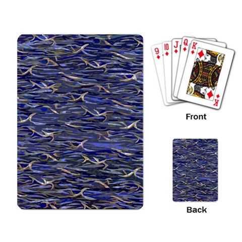 Blue Tract Playing Cards Single Design from ArtsNow.com Back