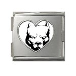 Pitbull  Mega Link Heart Italian Charm (18mm)