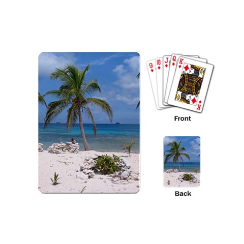 Exotic Beach Playing Cards (Mini) from ArtsNow.com Back