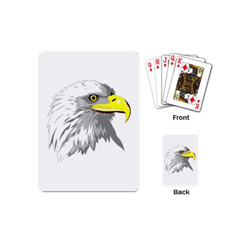 Bald Eagle Head Playing Cards (Mini) from ArtsNow.com Back