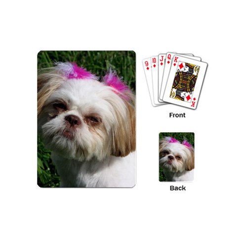 Shih Tzu Dog Playing Cards (Mini) from ArtsNow.com Back