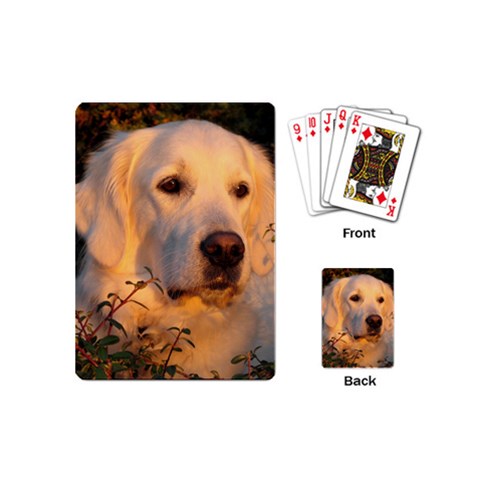 Golden Retriever Playing Cards (Mini) from ArtsNow.com Back