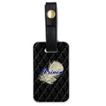 Feather Prince Black Luggage Tag (one side)