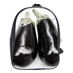 Washed Eggplant School Bag (Large)