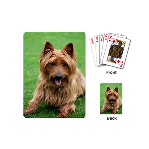 Australian Terrier Dog Playing Cards (Mini) from ArtsNow.com Back