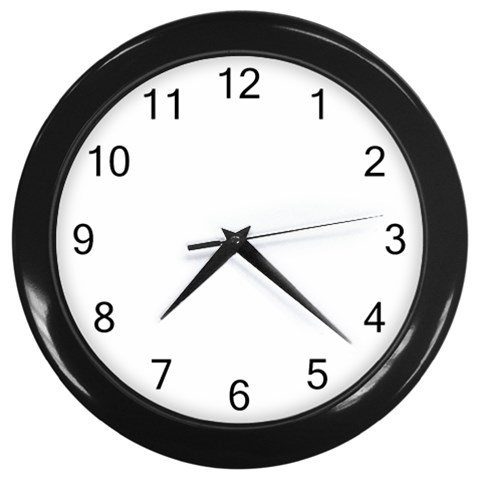 Roseanne Wall Clock (Black) from ArtsNow.com Front