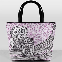 Owls and Butterflies 2 Bucket Bag from ArtsNow.com Front