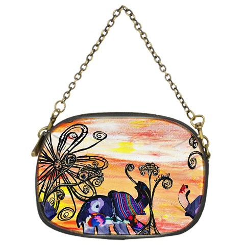 Indian Elephants Chain Purse (One Side) from ArtsNow.com Front