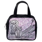 Owls and Butterflies 2 Classic Handbag (One Side)