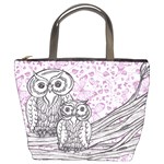 Owls and Butterflies 2 Bucket Bag