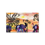 Indian Elephants Sticker Rectangular (10 pack)