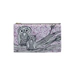 Owls and Butterflies 2 Cosmetic Bag (Small)