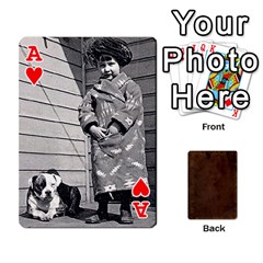 Ace Bully Cards Playing Cards 54 Designs from ArtsNow.com Front - HeartA