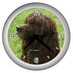 Irish Water Spaniel Dog Wall Clock (Silver)