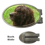 Irish Water Spaniel Dog Money Clip (Oval)