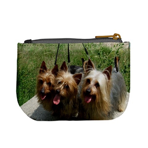 Silky Terrier Dogs Mini Coin Purse from ArtsNow.com Back