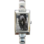 Skye Terrier Dog Rectangular Italian Charm Watch