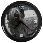 Skye Terrier Dog Wall Clock (Black)