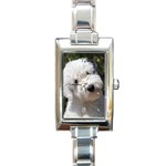 Old English Sheepdog Rectangular Italian Charm Watch