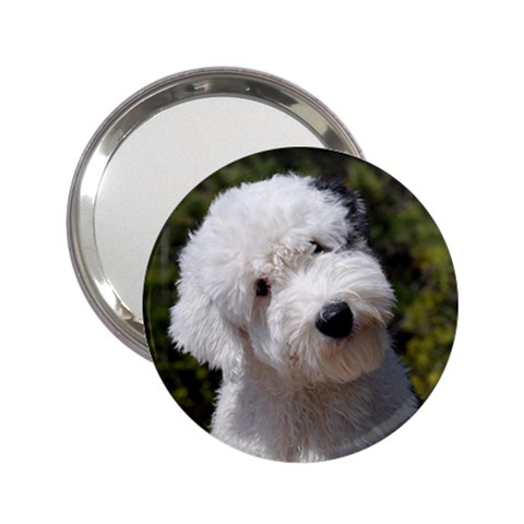 Old English Sheepdog 2.25  Handbag Mirror from ArtsNow.com Front