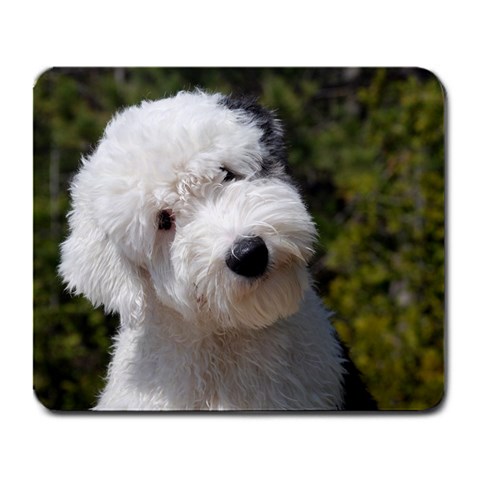 Old English Sheepdog Large Mousepad from ArtsNow.com Front