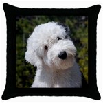 Old English Sheepdog Throw Pillow Case (Black)