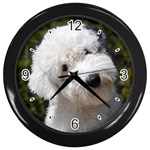 Old English Sheepdog Wall Clock (Black)