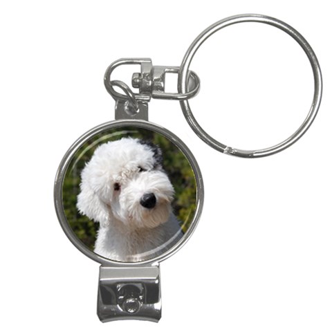 Old English Sheepdog Nail Clippers Key Chain from ArtsNow.com Front