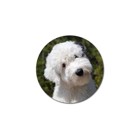 Old English Sheepdog Golf Ball Marker from ArtsNow.com Front