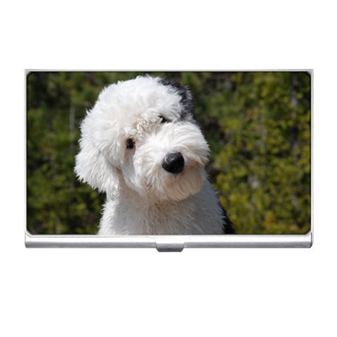 Old English Sheepdog Business Card Holder from ArtsNow.com Front