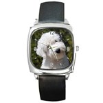 Old English Sheepdog Square Metal Watch