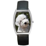 Old English Sheepdog Barrel Style Metal Watch