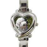 Old English Sheepdog Heart Italian Charm Watch