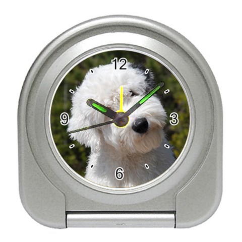 Old English Sheepdog Travel Alarm Clock from ArtsNow.com Front