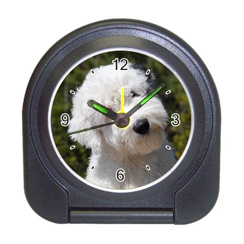 Old English Sheepdog Travel Alarm Clock from ArtsNow.com Front